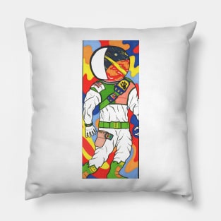 Visionary Trippy Astronaut Pillow