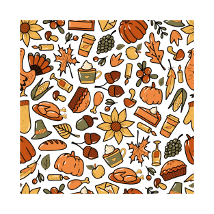 wallpaper with all elements of fall season T-Shirt