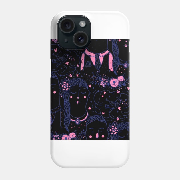 glow art Phone Case by beleafcreativ