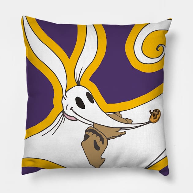 Zero and Oogie Boogie Pillow by HennyGenius