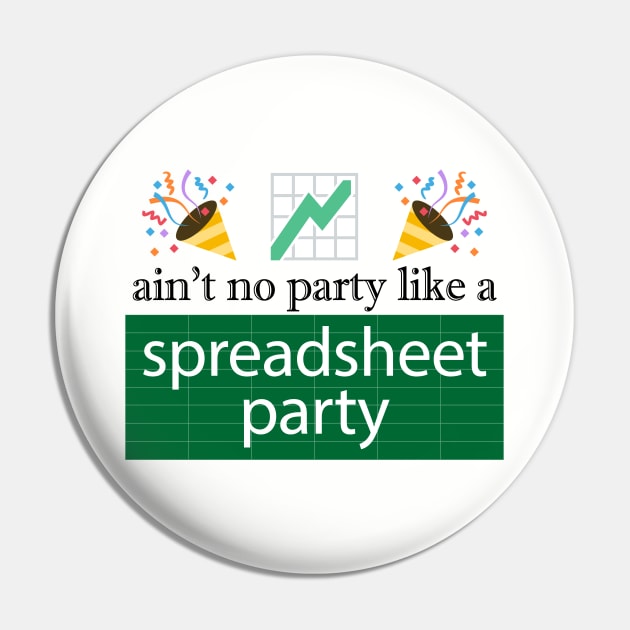 Funny Excel: Spreadsheet Party Pin by spreadsheetnation