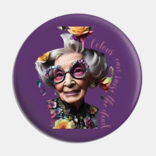 Iris Apfel fashionista Pin