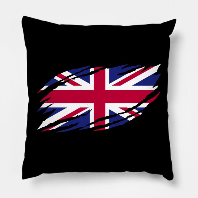 united kingdom flag Pillow by s4rt4