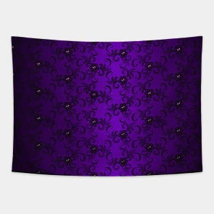 purple mask elegant mysterious dark violet rhinestones lace pattern for glamour girls great burlesque gift Tapestry