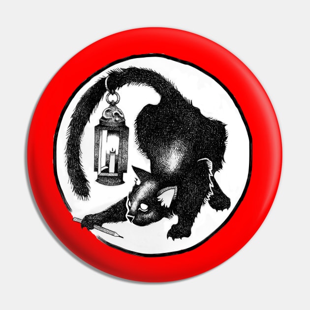 Black Cat Magazine Logo Pin by Black Cat Community Press