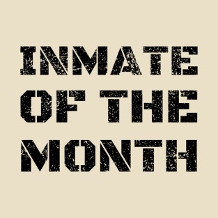 FUNNY LAZY HALLOWEEN COSTUME INMATE OF THE MONTH T-Shirt