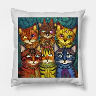 Crazy cats Pillow