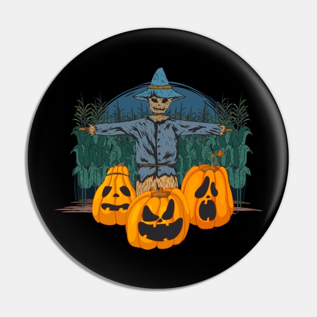 Fall Scarecrow Pin by AngelFlame