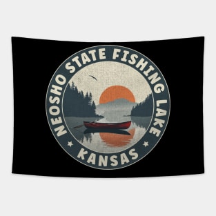 Neosho State Fishing Lake Kansas Sunset Tapestry