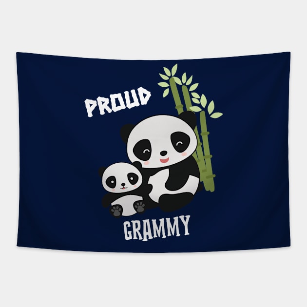 PROUD GRAMMY PANDA BEARS Tapestry by Grammy Nest