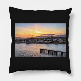 Evening Approach To Invergordon digital art Pillow