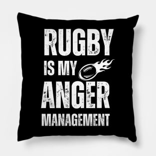 Rugby Is My Anger Management Pillow
