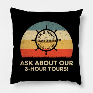 Gilligans Island Retro Sunset Pillow