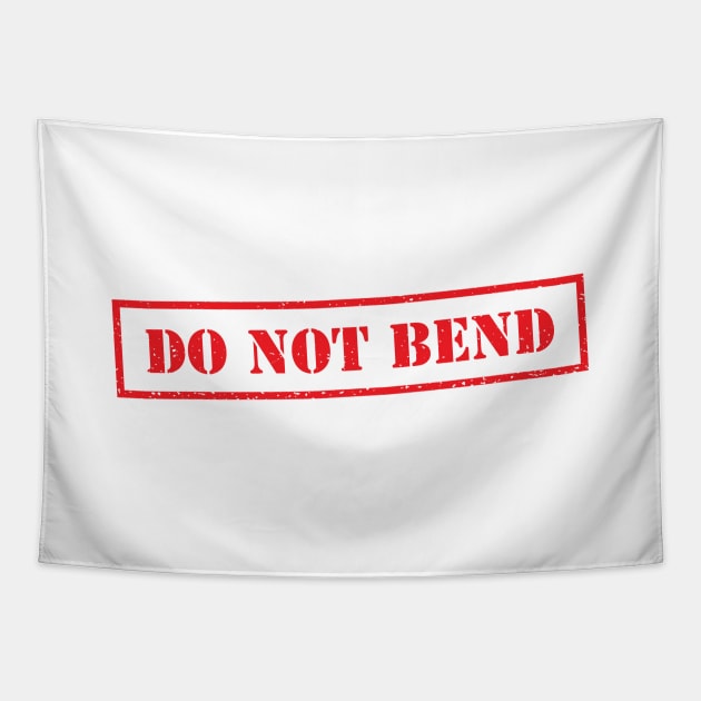 “Do Not Bend” Stamp Tapestry by Elvdant