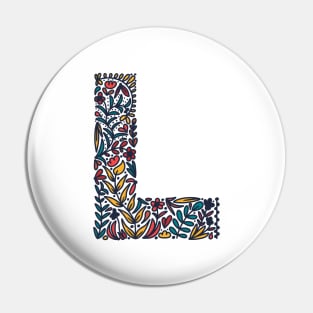 Tropical Letter L Pin