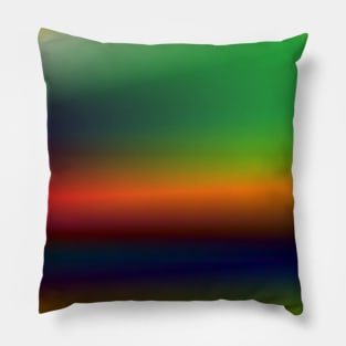 blue yellow green texture art Pillow