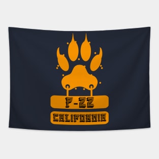 Legend of P-22 California yellow king Tapestry