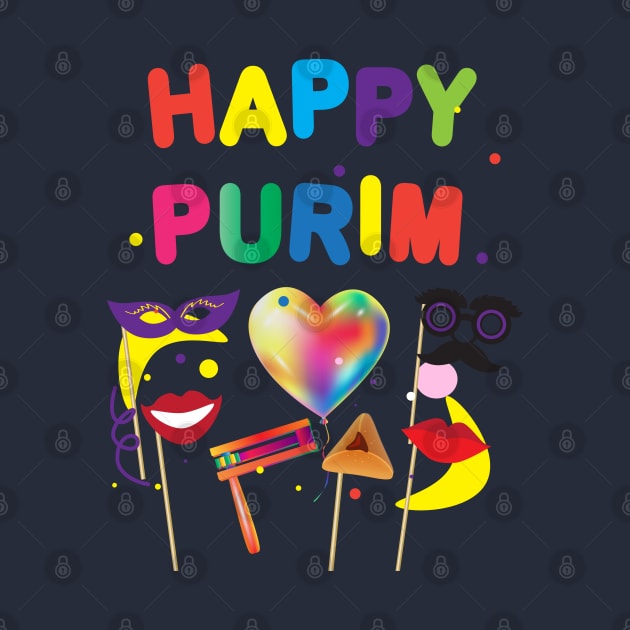 Happy Purim Festival Kids Party Gifts Decoration Jewish Holiday by sofiartmedia