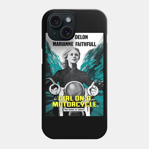 Girl on a Motorcycle (1968) Phone Case by Scum & Villainy