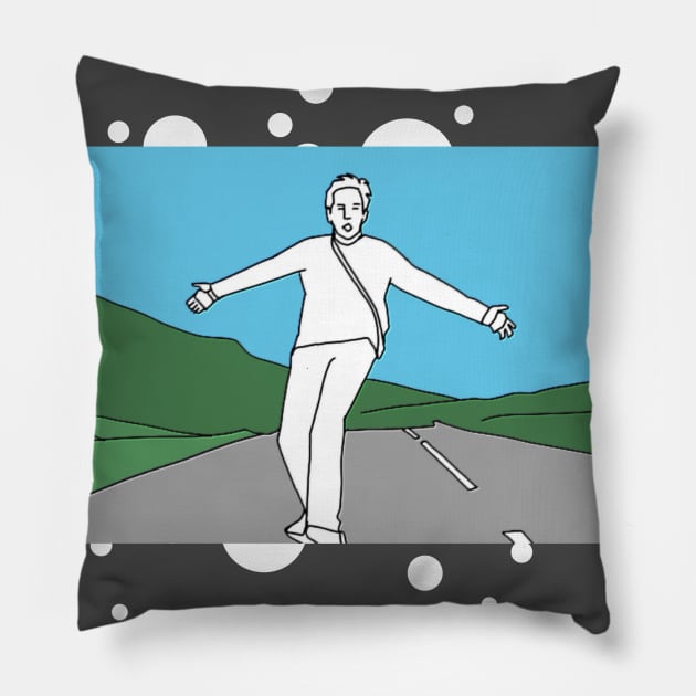 Walter Mitty movie scene design Pillow by ARTCHAN 