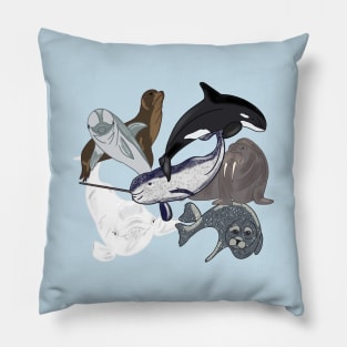 Marine Mammal Grouping Pillow