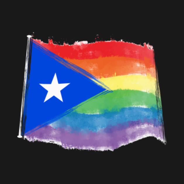 Puerto Rico Gay Pride Flag Shirt Rainbow Gay Pride Tshirt Puerto