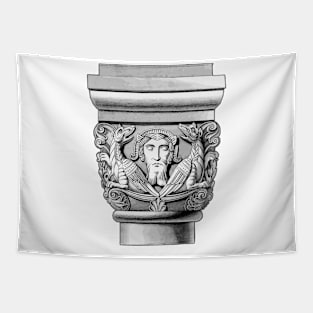 Magic column capital mystical architecture Tapestry