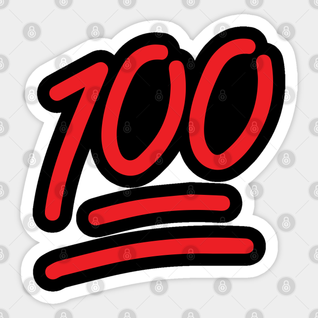 Hertog krab bericht 100 Emoji Sticker - 100 Sticker - Sticker | TeePublic