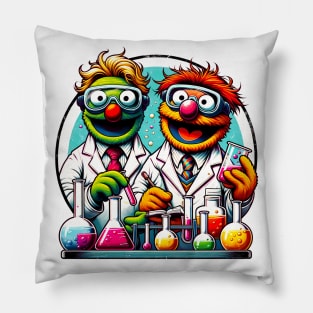 Muppet Science Shenanigans: Funny Muppets T-shirt Pillow