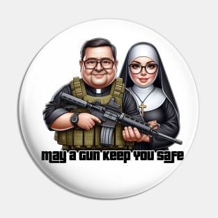 Gun Bless You Pin