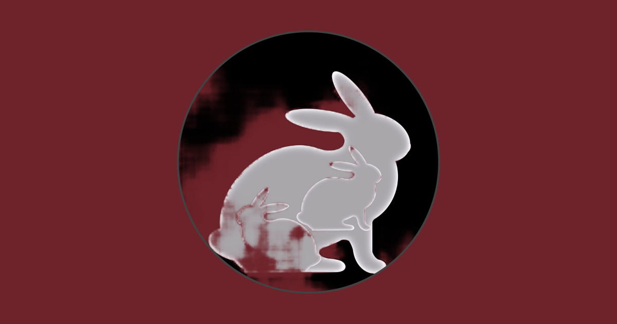 Grunge Rabbit Triads - Grunge - T-Shirt | TeePublic