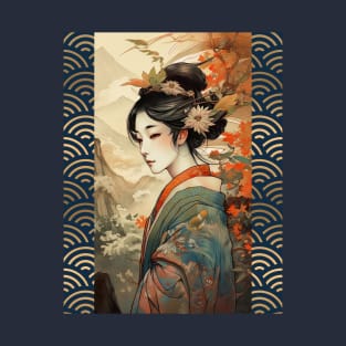 Japanese Lady in Kimono - No.1 T-Shirt