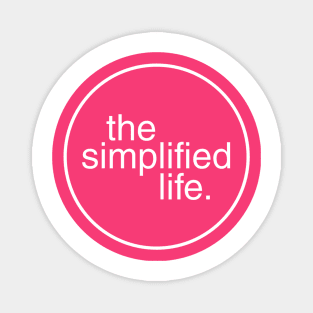 The Simplified Life Logo Magenta Magnet