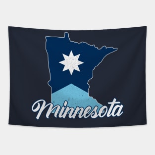 New Minnesota State Flag - Distressed Tapestry