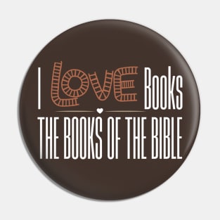 I love books, the books of the bible Pin