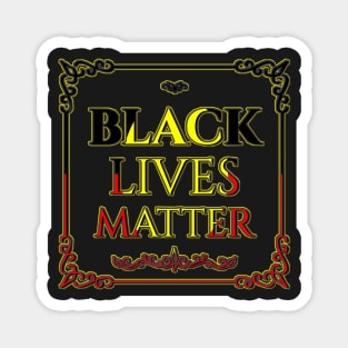 Black lives matter Aboriginal flag Magnet