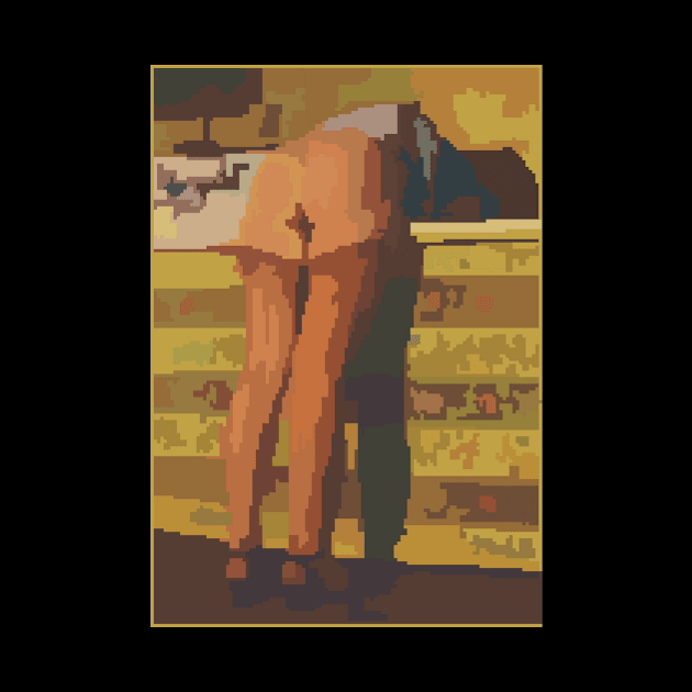 Pixel Art (Retro girl from behind) by Dmitry_Buldakov