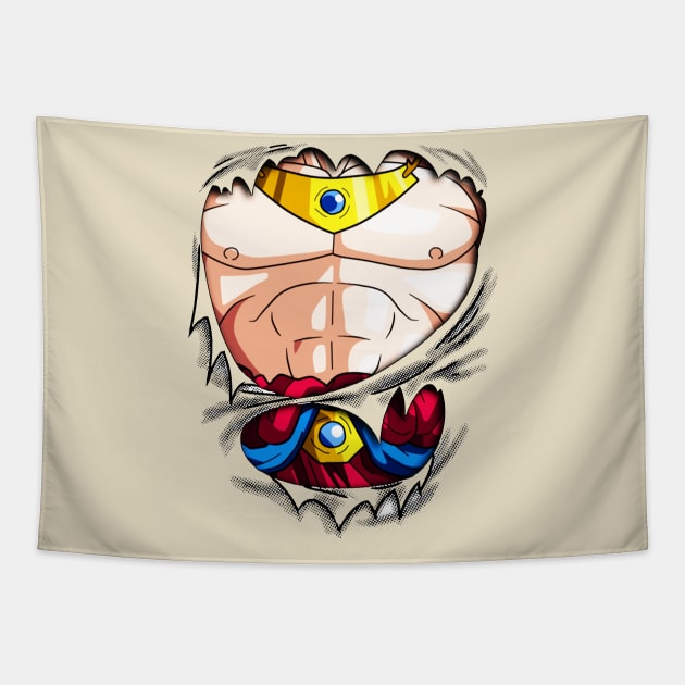 Broly chest Movie Dragon ball Tapestry by GeekCastle