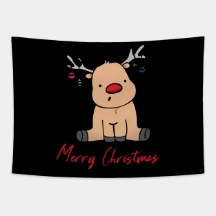 Funny Christmas Deer Gift Tapestry