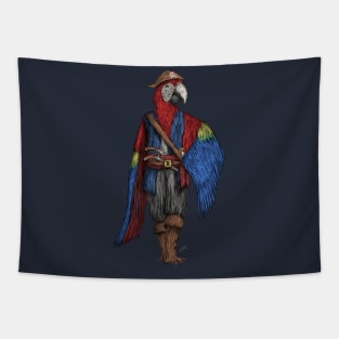 Parrot Pirate Tapestry