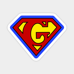 Superhero Symbol Letter G Magnet