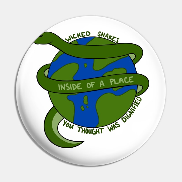 Vampire Weekend Snake Pin by alolxis