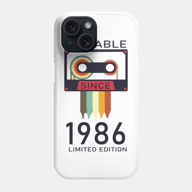 playable since 1986 limited edition vintage Phone Case by paraface