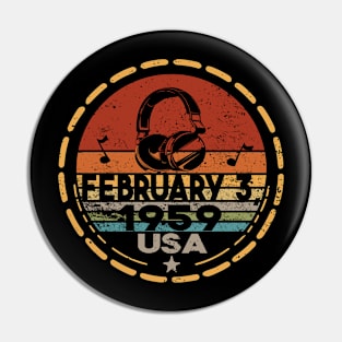 In Memory of Music's Pioneers: February 3, 1959 Pin