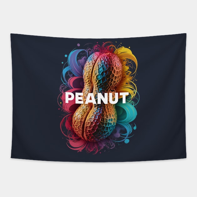 Colorful Peanut Tapestry by UrbanBlend