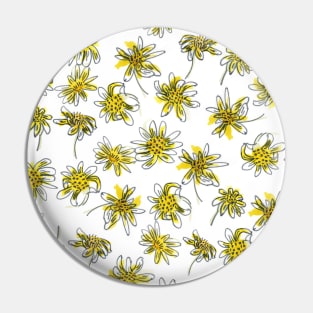 Scruffy Yellow (pattern) Pin