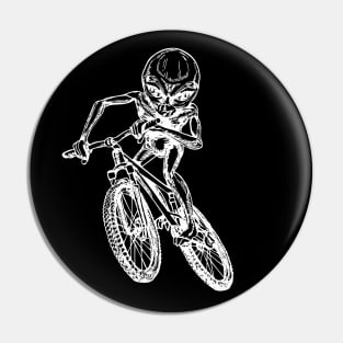 SEEMBO Alien Cycling Bicycle Bicycling Biker Biking Riding Bike Pin