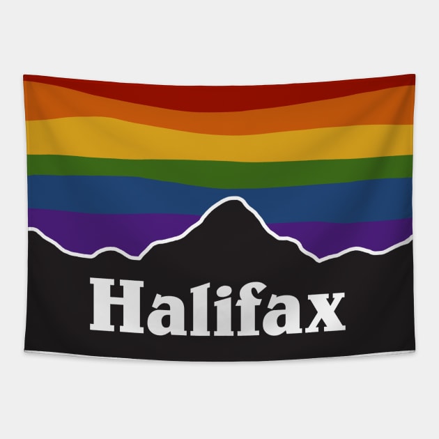 Halifax Rainbow Pride Sunset Tapestry by viking_elf