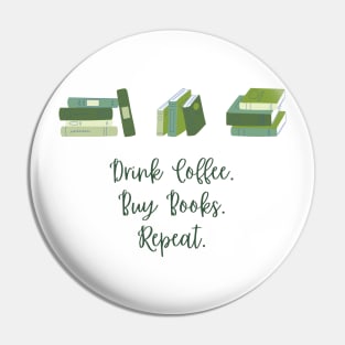 Coffee Books Repeat Pin