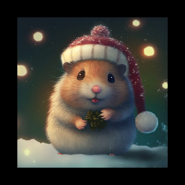 Cute Christmas Hamster by Art8085